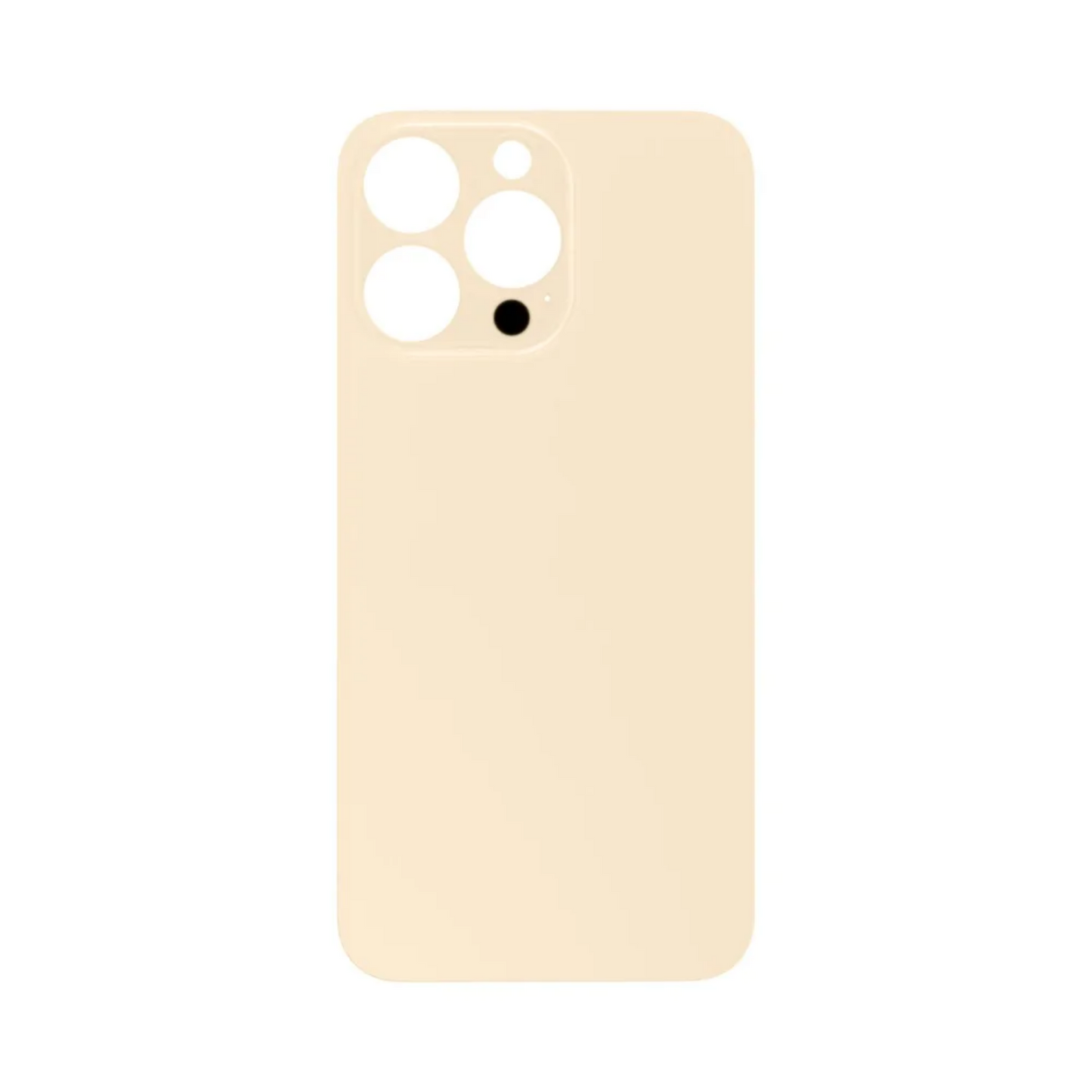 Vitre Arrière iPhone 13 Pro Max Or (Grand Trou) avec Logo