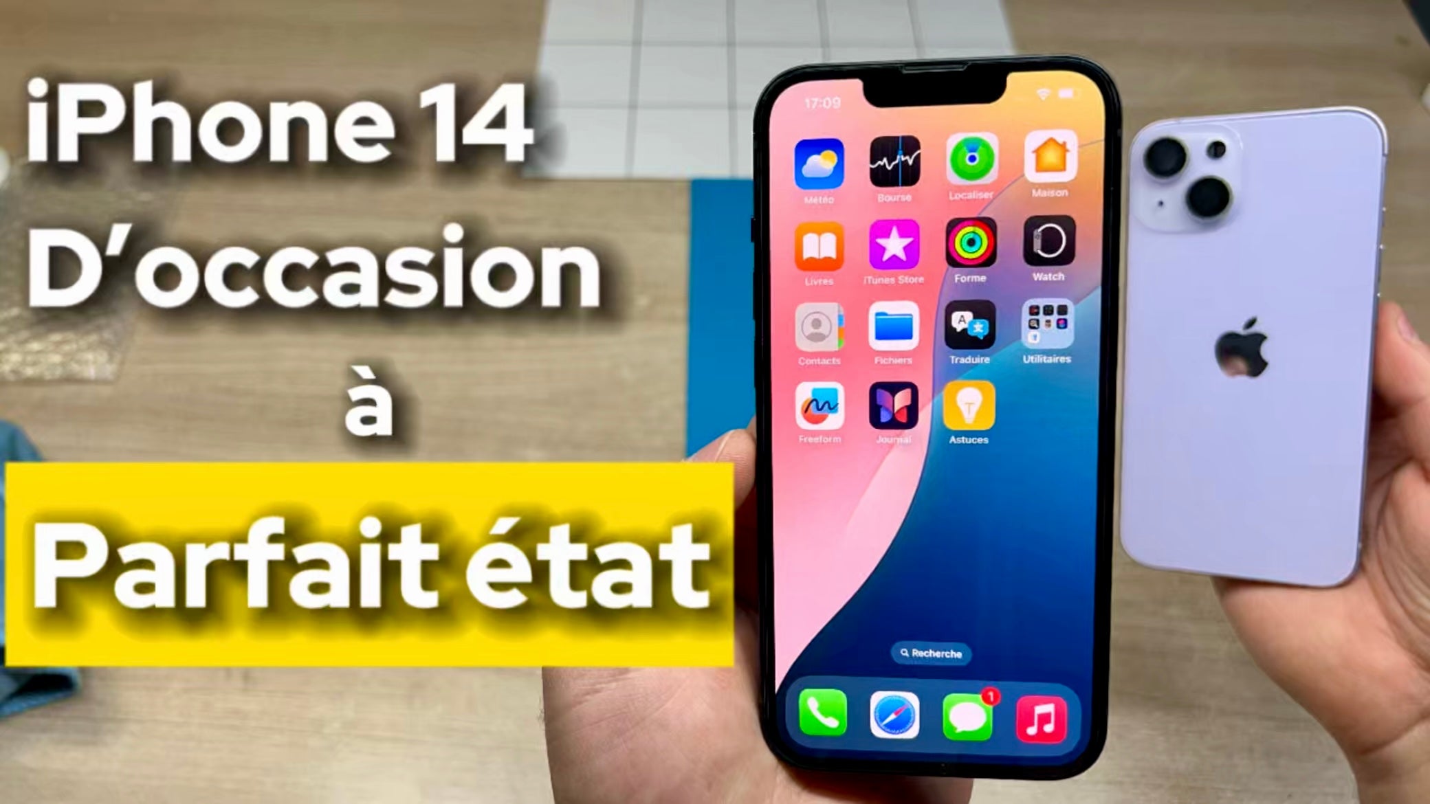 Charger la vidéo : Je reconditionne un iPhone 14 128Go d’occasion chez mon fournisseur, et je le vends 💶📱