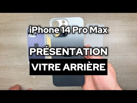 Vitre Arrière iPhone 14 Pro Max Blanc Assemblée avec Logo