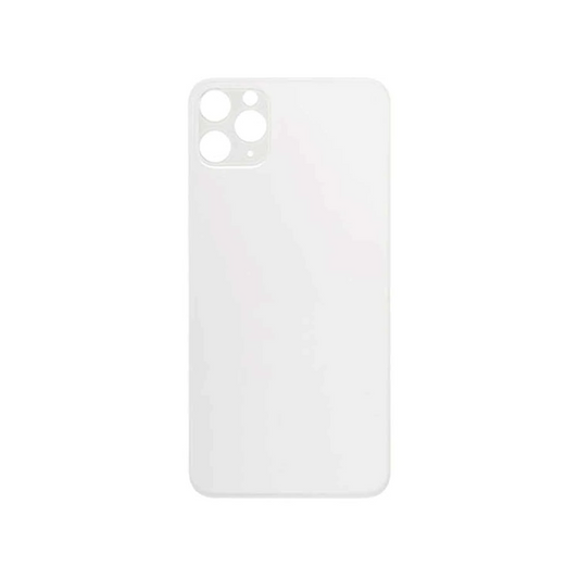 Vitre Arrière iPhone 11 Pro Blanc (Grand Trou)