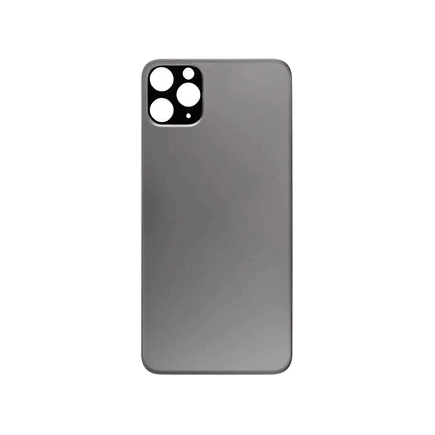 Vitre Arrière iPhone 11 Pro Max Noir (Grand Trou) avec Logo