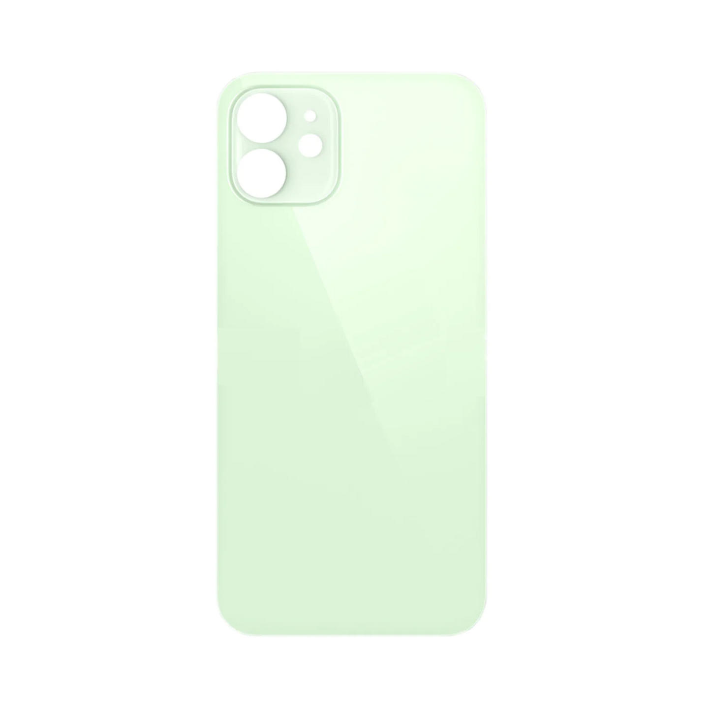 Vitre Arrière iPhone 12 mini Vert (Grand Trou) avec Logo