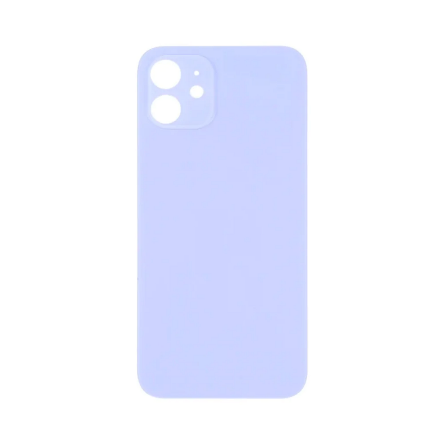 Vitre Arrière iPhone 12 mini Violet (Grand Trou) avec Logo