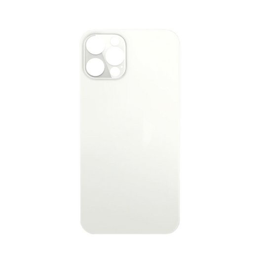 Vitre Arrière iPhone 12 Pro Blanc (Grand Trou)