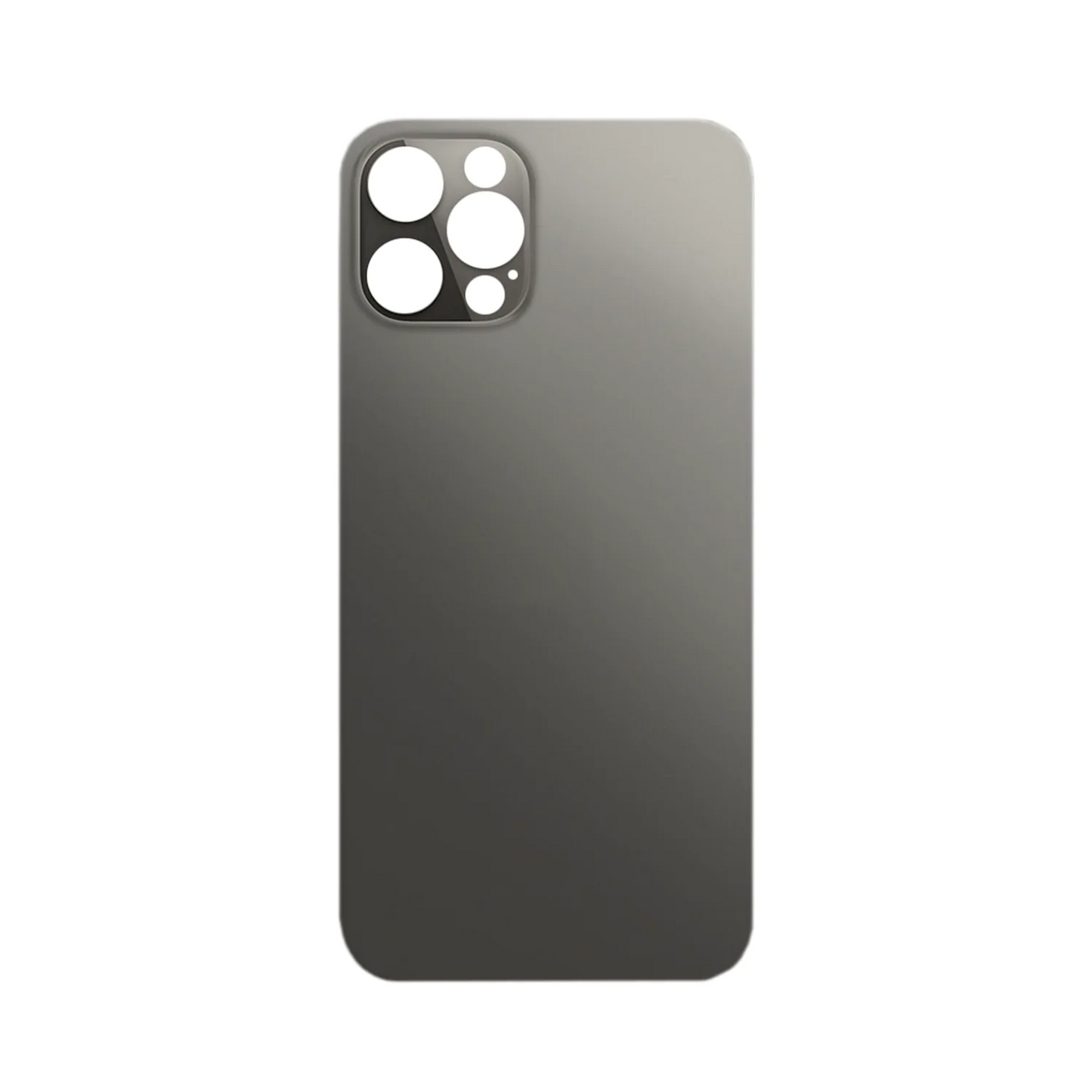 Vitre Arrière iPhone 12 Pro Max Noir (Grand Trou) avec Logo