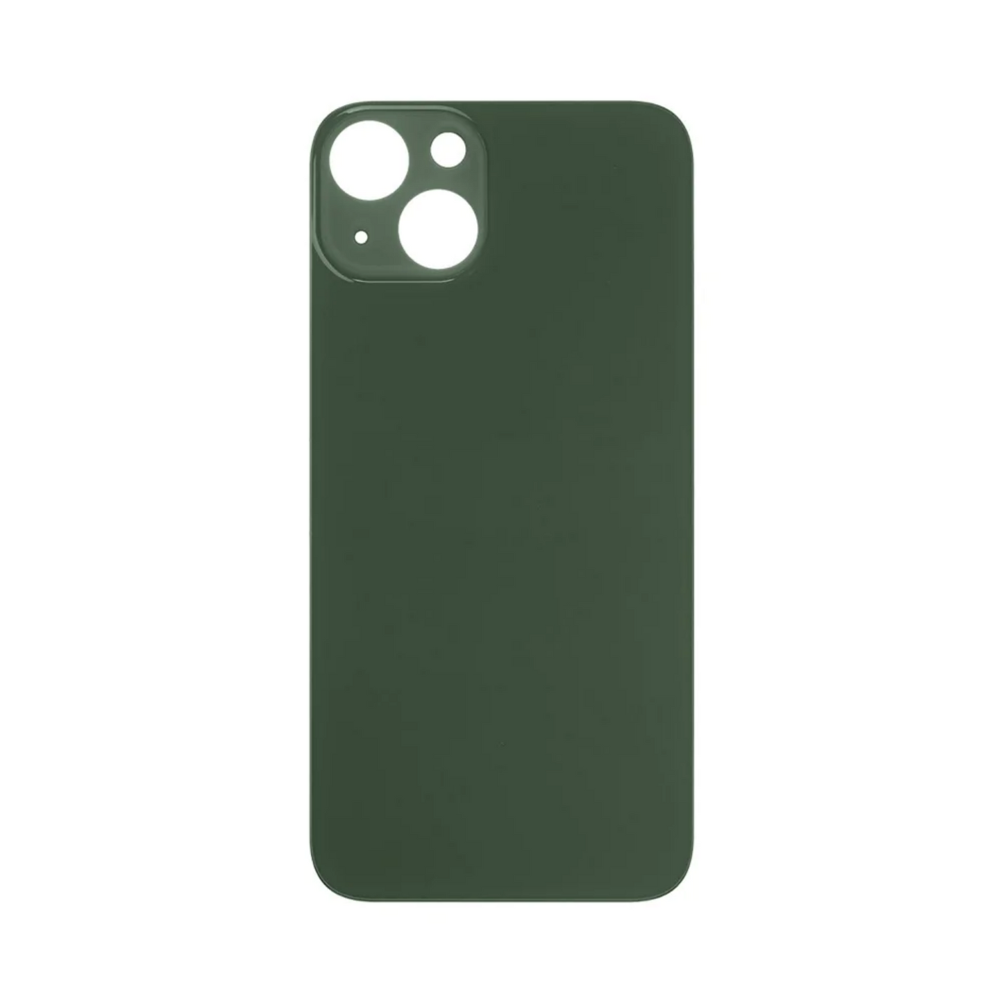 Vitre Arrière iPhone 13 mini Vert (Grand Trou) avec Logo
