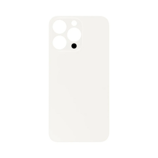 Vitre Arrière iPhone 13 Pro Max Blanc (Grand Trou)