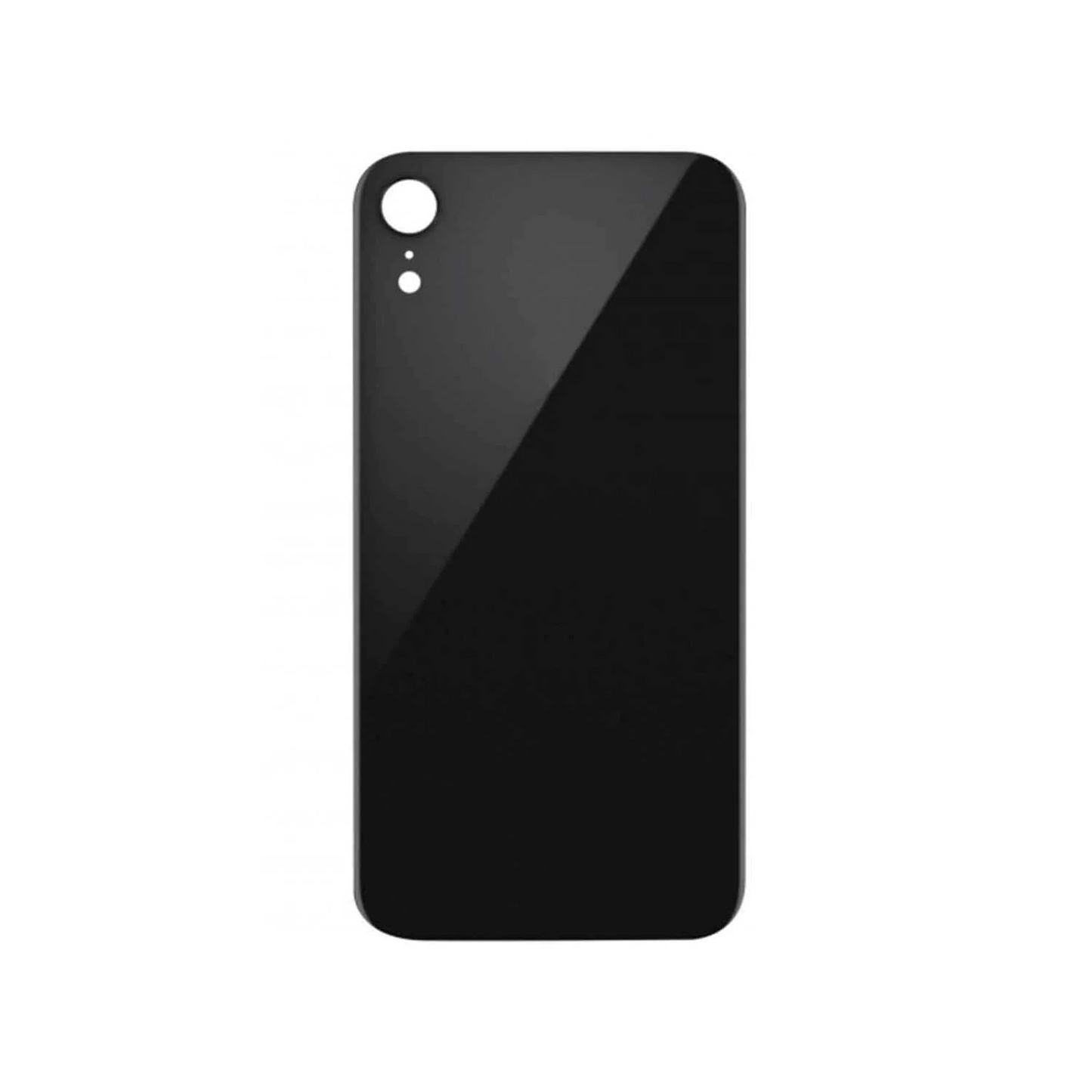 Vitre Arrière iPhone XR Noir (Grand Trou) avec Logo