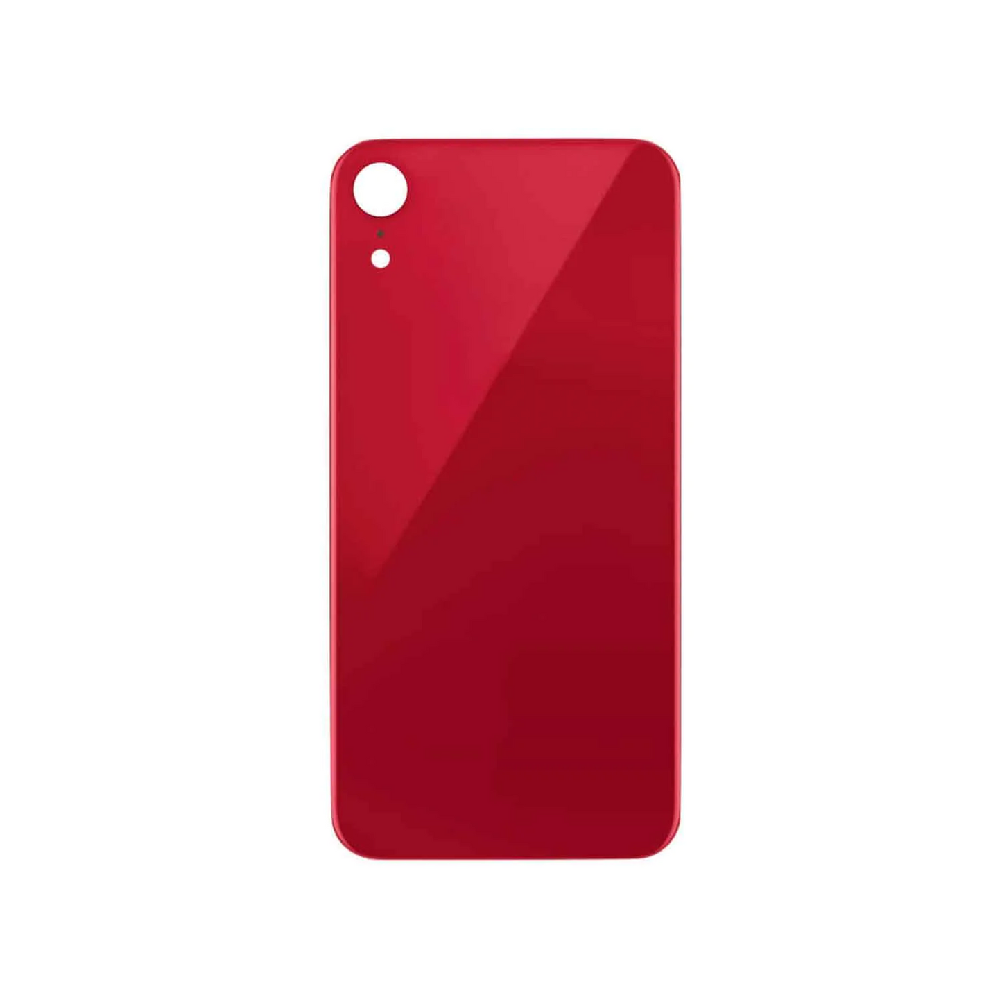 Vitre Arrière iPhone XR Rouge (Grand Trou) avec Logo